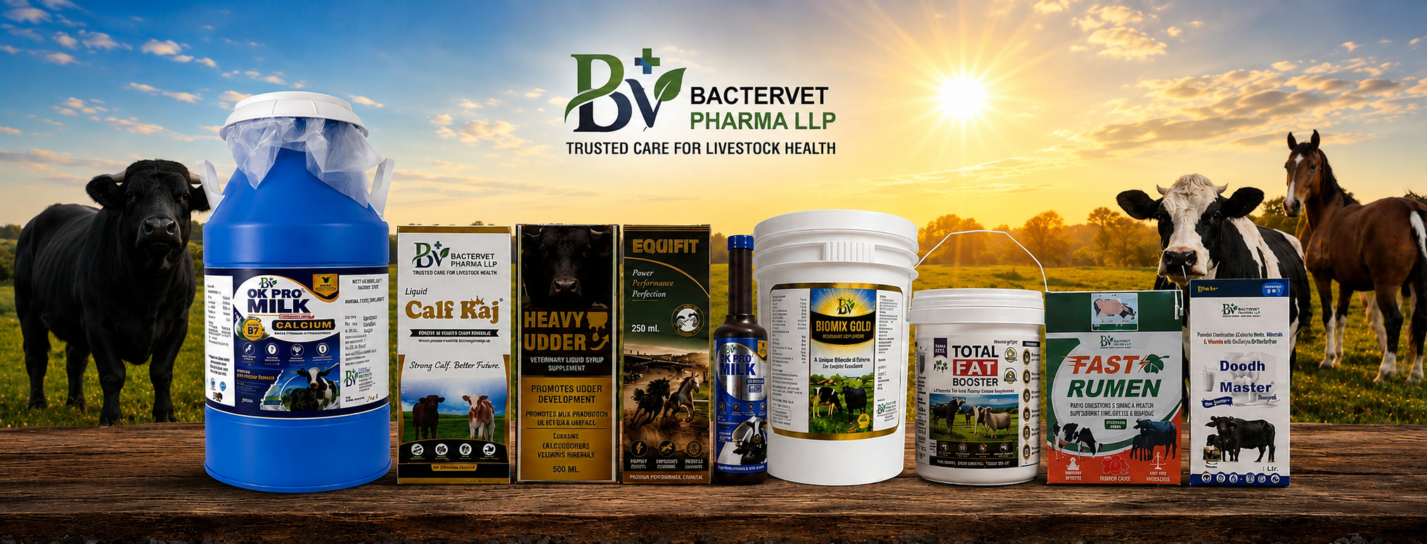 Full BacterVet Pharma product lineup